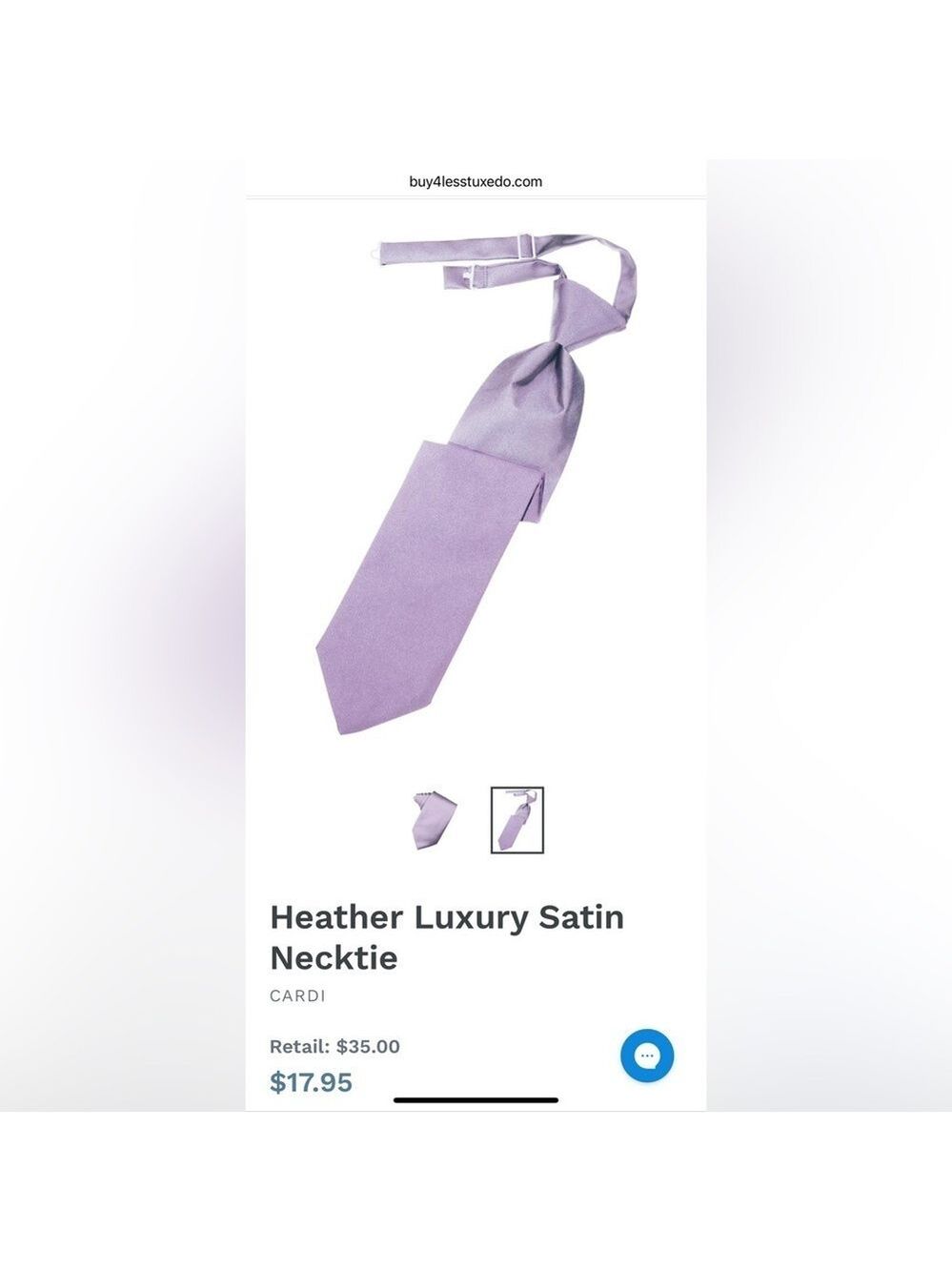 Heather Lilac Purple Tie Wedding Prom Tuxedo Wisteria Pre Tied clip